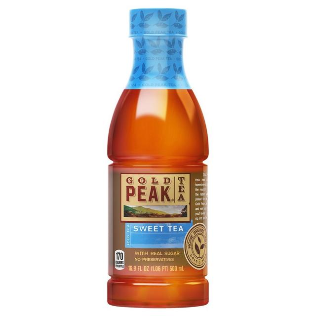 Image of Gold Peak Sweetened Black Tea Bottle, 16.9 fl oz