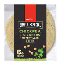 Image of Teasdale Simply Especial Chickpea & Cilantro Tortillas