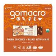 Image of GoMacro MacroBar Organic Vegan Protein Bars - Double Chocolate + Peanut Butter Chips 