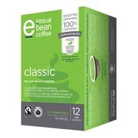 Image of Ethical Bean Classic Medium Roast Coffee Keurig K Cup Pods Organic Fairtrade Certified