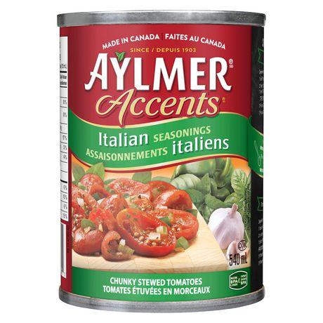 Image of Aylmer Accents Italian Seasonings Stewed Tomatoes