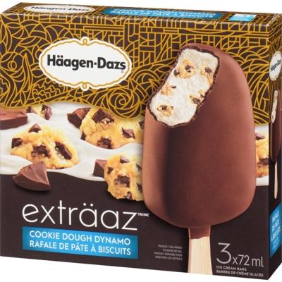 Image of HÄAGEN-DAZS® exträaz™ Cookie Dough Dynamo Ice Cream Bars