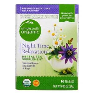 Image of Simple Truth® Organic Herbal Tea Supplement Night Time Relaxation -- 16 Tea Bags