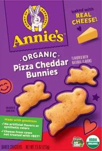 Image of Annie's Homegrown Organic Pizza Cheddar Bunnies Baked Snack Crackers