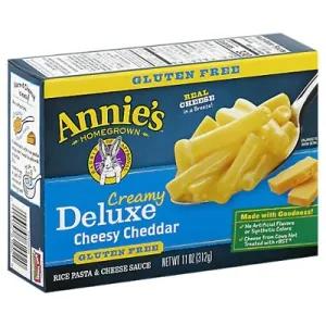 Image of GLUTEN FREE DELUXE RICH & CREAMY SHELLS & CHEDDAR RICE PASTA & CHEESE SAUCE, DELUXE RICH & CREAMY