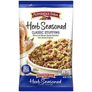 Image of HERB SEASONED CLASSIC STUFFING WHITE AND WHEAT BREADS BLENDED WITH HERBS & SPICES, HERB SEASONED CLASSIC