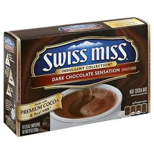 Image of Swiss Miss Cocoa Mix Hot Indulgent Collection Dark Chocolate Sensation - 8-1.25 Oz