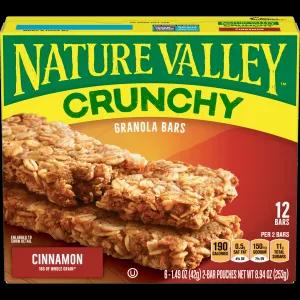 Image of Nature Valley™ Crunchy Granola Bar Cinnamon 12 Bars In 6 - 1.49 Oz 2-Bar Pouches