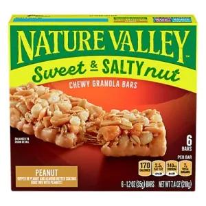 Image of Nature Valley Sweet & Salty Nut Chewy Granola Bars, Peanut, 6 Ct, 7.4 Oz