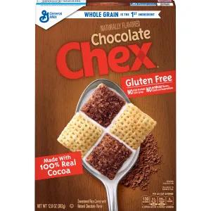 Image of Chex Gluten Free Chocolate Chex Cereal, 12.8 Ounce -- 12 per case.