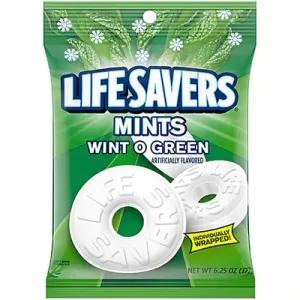 Image of LIFE SAVERS Wint O Green Breath Mints Hard Candy Bag, 6.25-Ounce