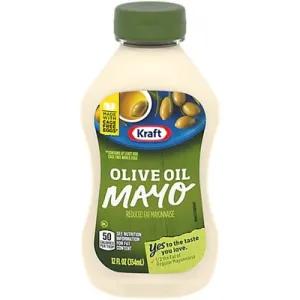 Image of Kraft Mayo Mayonnaise Reduced Fat with Olive Oil Squeeze Bottle - 12 Fl. Oz.