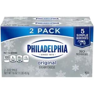 Image of Philadelphia Cream Cheese Brick, 16 oz Box (Pack of 2)