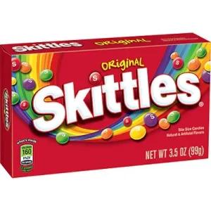 Image of Skittles Chewy Candy Original Fruity Theater Box - 3.5 Oz