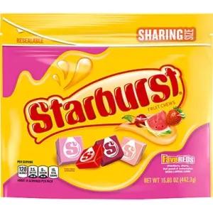 Image of Starburst Fruit Chews Chewy Candy Fave Reds Sharing Size - 15.6 Oz