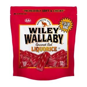 Image of Wiley Wallaby Soft & Chewy Classic Red Strawberry Flavored Licorice