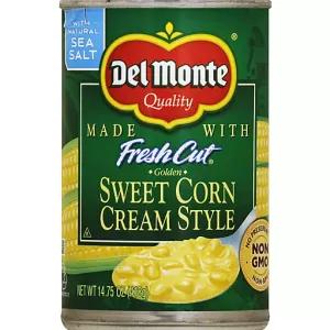 Image of Del Monte Fresh Cut Cream Style Sweet Corn with Natural Sea Salt