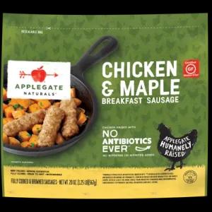 Image of Applegate, Natural Chicken & Maple Breakfast Sausage Family Size, 20oz (Frozen)