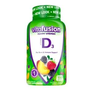 Image of Vitafusion Vitamin D3 Natural Peach & Berry Flavored Gummies 2000IU 150 Count