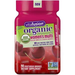 Image of Vitafusion Organic Women's Multi Wild Cherry -- 90 Vegetarian Gummies