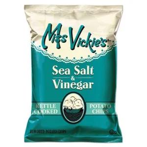 Image of Miss Vickie's Sea Salt & Vinegar Flavored Kettle Cooked Potato Chips, 1.375 Ounce Bags (Pack of 64) 
