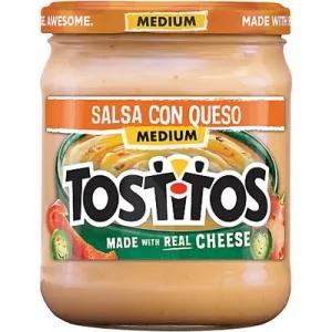 Image of Tostitos Medium Salsa Con Queso, 15 oz Jar