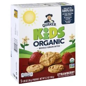 Image of Quaker Kids Bites Whole Grain Organic Strawberry