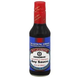 Image of Kikkoman Gluten-Free Soy Sauce, 10 fl oz, (Pack of 6)