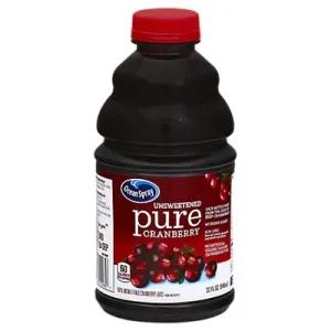 Image of 100% PURE UNSWEETENED CRANBERRY JUICE FROM CONCENTRATE, CRANBERRY
