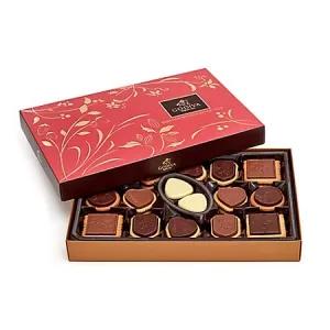 Image of Godiva Chocolatier Assorted Chocolate Biscuit Gift Box, Great for a Gift, Chocolate Cookie, Chocolate Covered Biscuit, 32 pc