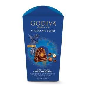 Image of Godiva Chocolate Domes Milk Chocolate Crispy Hazelnut