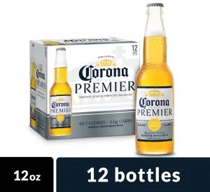 Image of Corona Premier Mexican Import Beer, 12 pk 12 fl oz Bottles.