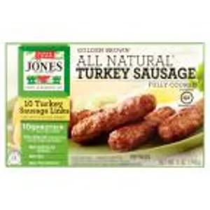 Image of Jones Dairy Farm Sausage All Natural Golden Brown Turkey Links 10 Count - 5 Oz