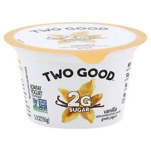 Image of Two Good Low Fat Lower Sugar Vanilla Greek Yogurt - 5.3oz Cup