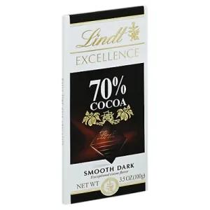 Image of Lindt Excellence Chocolate Bar Dark Chocolate 70% Cocoa - 3.5 Oz