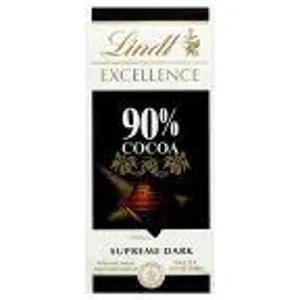 Image of Lindt Excellence Chocolate Bar Dark Chocolate 90% Cocoa - 3.5 Oz