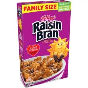 Image of Kelloggs Raisin Bran Breakfast Cereal Original Excellent Source of Fiber Box - 24oz