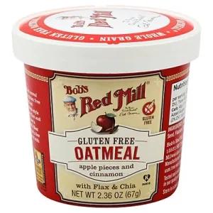 Image of Bobs Red Mill Gluten Free Oatmeal with Flax & Chia Apple Pieces and Cinnamon - 2.36 Oz