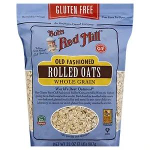Image of Bob’s Red Mill Old Fashioned Rolled Oats, Gluten Free, 32 oz, Case of 4