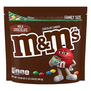 Image of M&M's Family Size Milk Chocolate Candies - 19.2oz