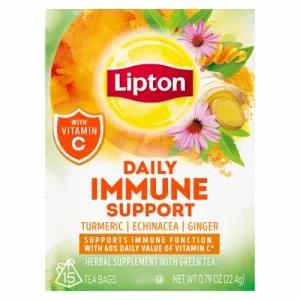 Image of Lipton Conquer The Day With Turmeric Echinacea & Ginger Tea
