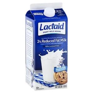 Image of Lactaid, Lactose Free 2% Reduced Fat Milk, Ultra Pasteurized, Half Gallon, 64 Ounce