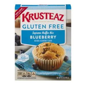 Image of Krusteaz Gluten Free Blueberry Muffin Mix, 15.7 oz Box, Single Unit