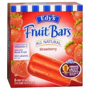 Image of OUTSHINE Strawberry Frozen Fruit Bars, 6 Ct. Box | Gluten Free | Non GMO