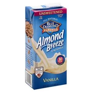 Image of Almond Breeze – Almond Milk – Unsweetened Vanilla – 32 Fl Oz. (Case of 12)