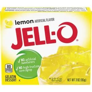 Image of Jell-O Lemon Instant Gelatin Mix, 3 oz Box