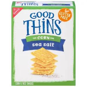 Image of Good Thins Sea Salt Corn Snacks Gluten Free Crackers - 3.5oz