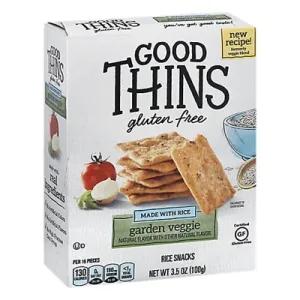 Image of Good Thins Garden Veggie Rice Snacks Gluten Free Crackers, 3.5 oz