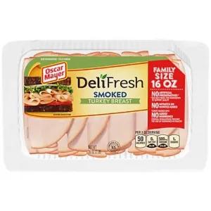 Image of Oscar Mayer Deli Fresh Smoked Sliced Turkey Breast Lunch Meat, 16 oz Package
