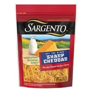 Image of Sargento Off the Block Cheese Shredded Fine Cut Cheddar Cheese - 8 Oz